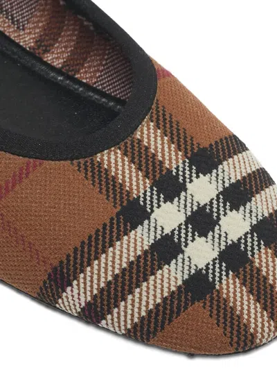 Pre-owned Burberry Ralf Ballet Flats In Brown