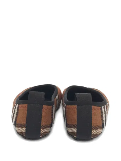 Pre-owned Burberry Ralf Ballet Flats In Brown