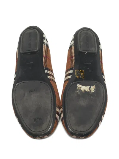 Pre-owned Burberry Ralf Ballet Flats In Brown