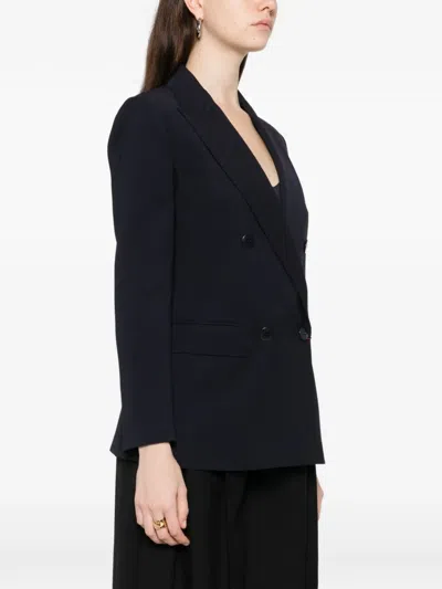 Max Mara Double-breasted Blazer In Black
