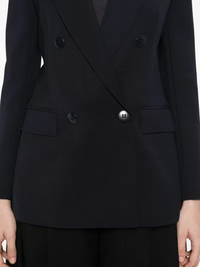 Max Mara Double-breasted Blazer In Black