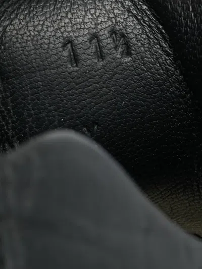 Pre-owned Fendi Monster Eye Leather Sneakers In Black