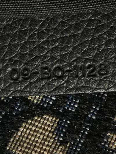 Pre-owned Dior Saddle Oblique-canvas Shoulder Bag In Blue