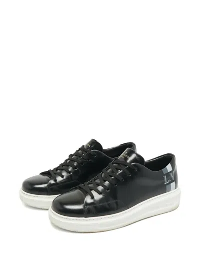 Pre-owned Louis Vuitton Leather Sneakers In Black