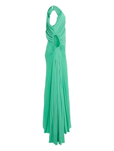 Pre-owned A.l.c Cut-out One-shoulder Dress In Green