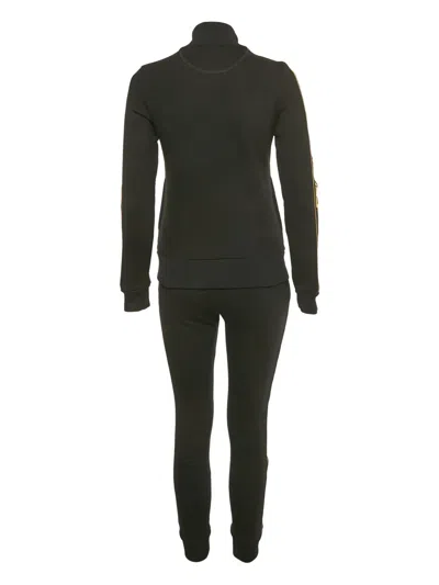 Pre-owned Fendi Logo-applique Tracksuit In Black