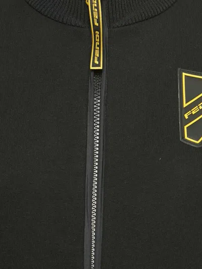 Pre-owned Fendi Logo-applique Tracksuit In Black