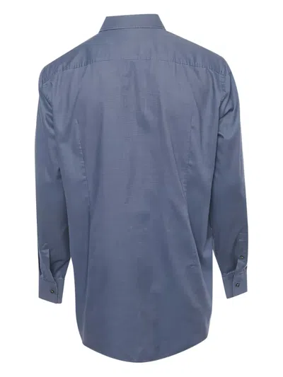 Pre-owned Hugo Boss Jason Cotton Shirt In Blue