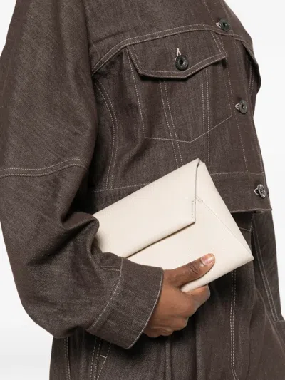 Brunello Cucinelli Envelope Chain-strap Mini Bag In Neutral