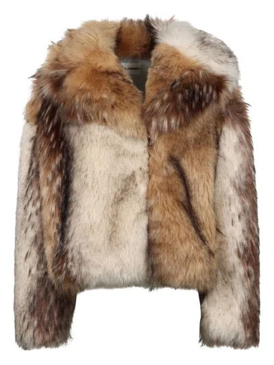 Des_phemmes Faux-fur Jacket In Brown