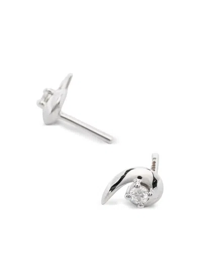 Shaun Leane Talon Diamond Stud Earrings In Silver