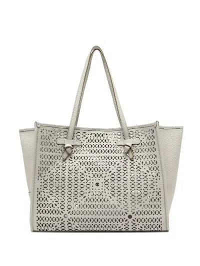 Gianni Chiarini Cut-out Shoulder Bag In Gray