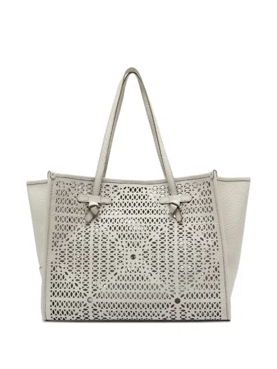 Gianni Chiarini Cut-out Shoulder Bag In Gray