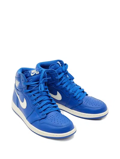 Pre-owned Jordan Retro 1 High-top Sneakers In Blue