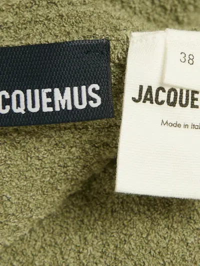 Pre-owned Jacquemus Le Gilet Noué Long-sleeve Knotted Cardigan In Green
