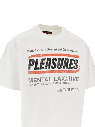 Pleasures Relief Heavyweight Graphic T-shirt In White