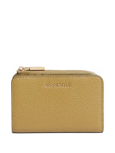 Coccinelle Zip-up Wallet In Yellow