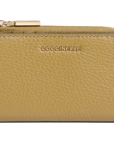Coccinelle Zip-up Wallet In Yellow