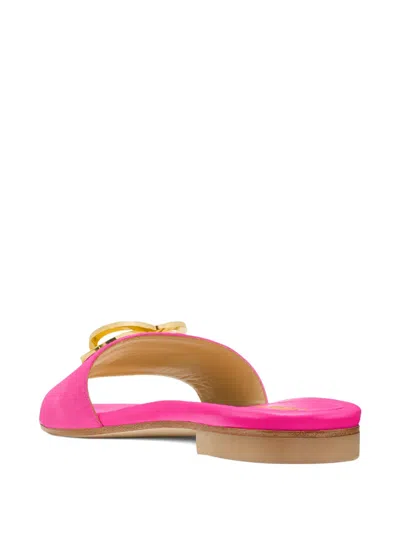 Stuart Weitzman Caicos Double-buckle Sandals In Pink