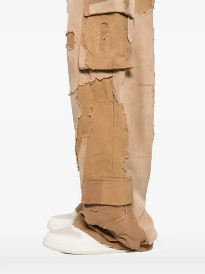 Who Decides War Patchwork Buttoned Jeans In Brown