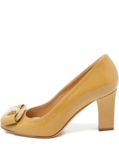 Pre-owned Dior Bow Pumps In Neutral