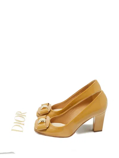 Pre-owned Dior Bow Pumps In Neutral