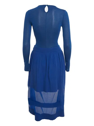 Pre-owned Elisabetta Franchi Blue Skirt Set
