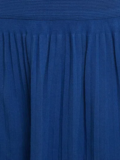 Pre-owned Elisabetta Franchi Blue Skirt Set