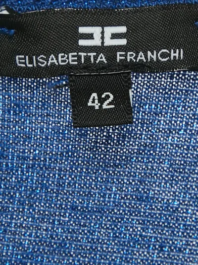 Pre-owned Elisabetta Franchi Blue Skirt Set