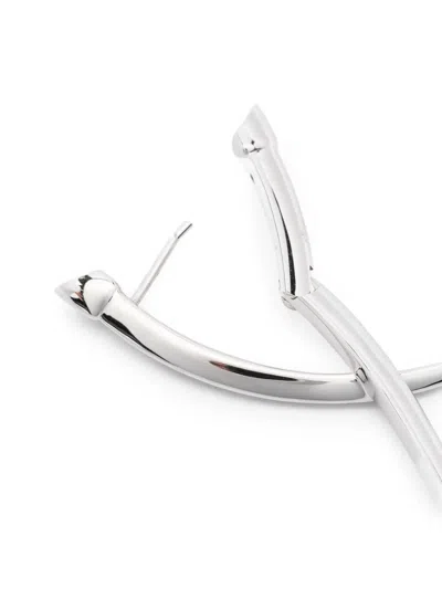 Shaun Leane Sabre Statement Crossover Single Earring In Metallic