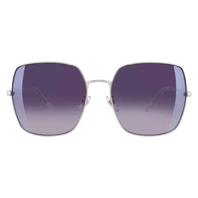 Just Cavalli Smok Gradient Mirror Silver Square Ladies Sunglasses Sjc031 589x 60 In Purple