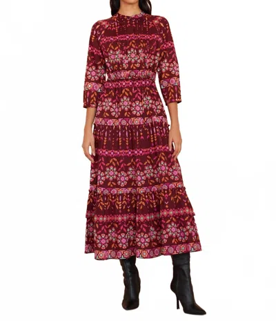 Banjanan Bazaar Dress In Rhubarb In Multi