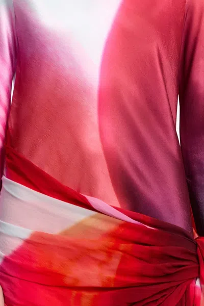 Significant Other Farrah Long Sleeve Mini Dress Tropical Bloom In Multi