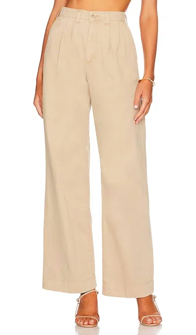 Pistola Women's Ellery High Rise Wide Leg Trouser In Tan In Multi
