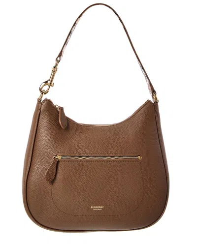 Burberry Leather Shoulder Bag In Brown