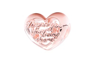 Pandora Thank You Mom Heart Charm In Gold