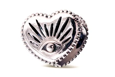 Pandora All-seeing Eye & Heart Charm In Gold
