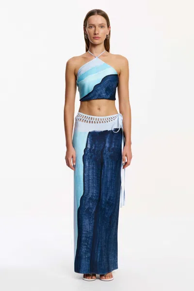Significant Other Imali Maxi Skirt In Blue