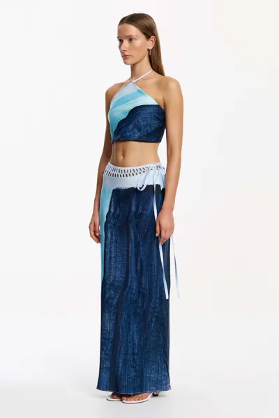 Significant Other Imali Maxi Skirt In Blue