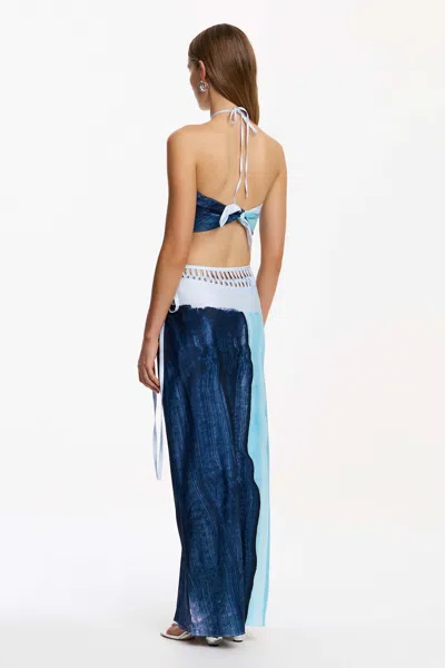 Significant Other Imali Maxi Skirt In Blue