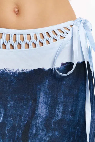 Significant Other Imali Maxi Skirt In Blue