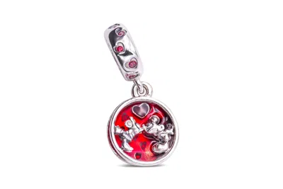 Pandora Disney X Mickey & Minnie Mouse Love & Kisses Dangle Charm - In Metallic