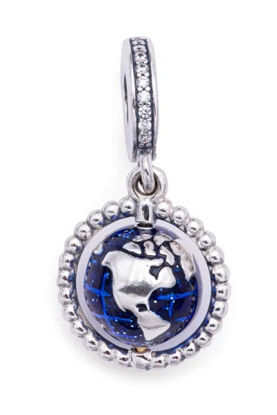 Pandora Spinning Globe Dangle Charm In Metallic