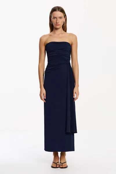 Significant Other June Strapless Maxi Dress In Blue