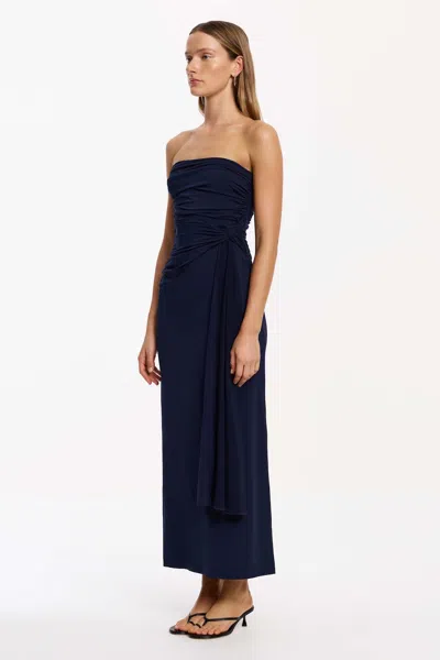 Significant Other June Strapless Maxi Dress In Blue