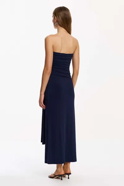 Significant Other June Strapless Maxi Dress In Blue