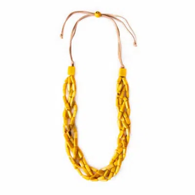 Tagua Jewelry Women's Fionna Necklace In Yellow In Yellow