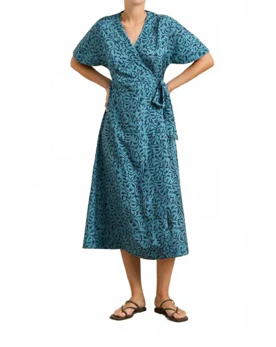 Hannah Artwear Clementine Midi Dress In Midnight Vine In Multi