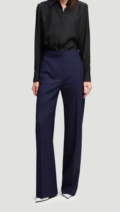 Argent Seasonless Wool Wide Leg Pants In Navy In Blue