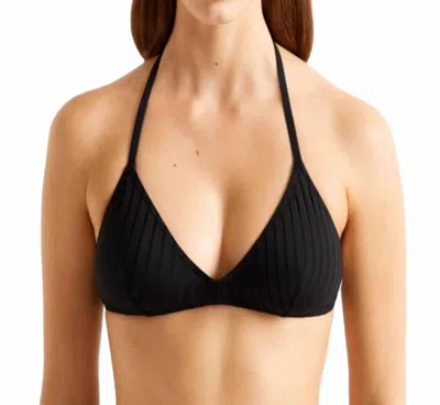 Eres Curacao Triangle Bikini Top In Noir In Black